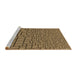 Sideview of Machine Washable Transitional Caramel Brown Rug, wshpat2173brn