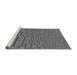 Sideview of Machine Washable Transitional Gray Rug, wshpat2173gry