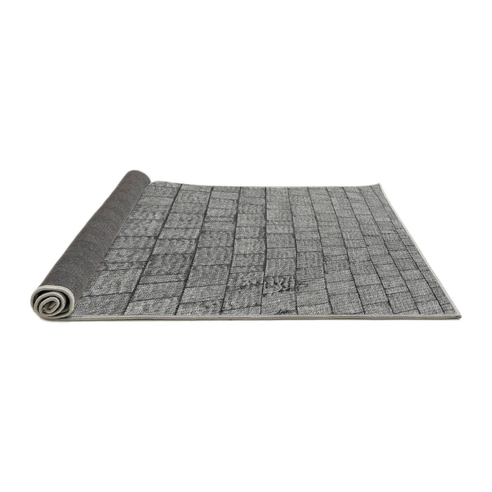Thickness of Patterned Ash Gray Rug, pat2175gry