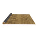 Thickness of Patterned Yellow Rug, pat2177brn