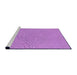 Sideview of Machine Washable Transitional Violet Purple Rug, wshpat2180pur