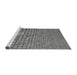 Sideview of Machine Washable Transitional Grey Gray Rug, wshpat2181gry