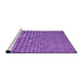 Sideview of Machine Washable Transitional Purple Rug, wshpat2181pur