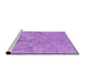 Sideview of Machine Washable Transitional Violet Purple Rug, wshpat2183pur