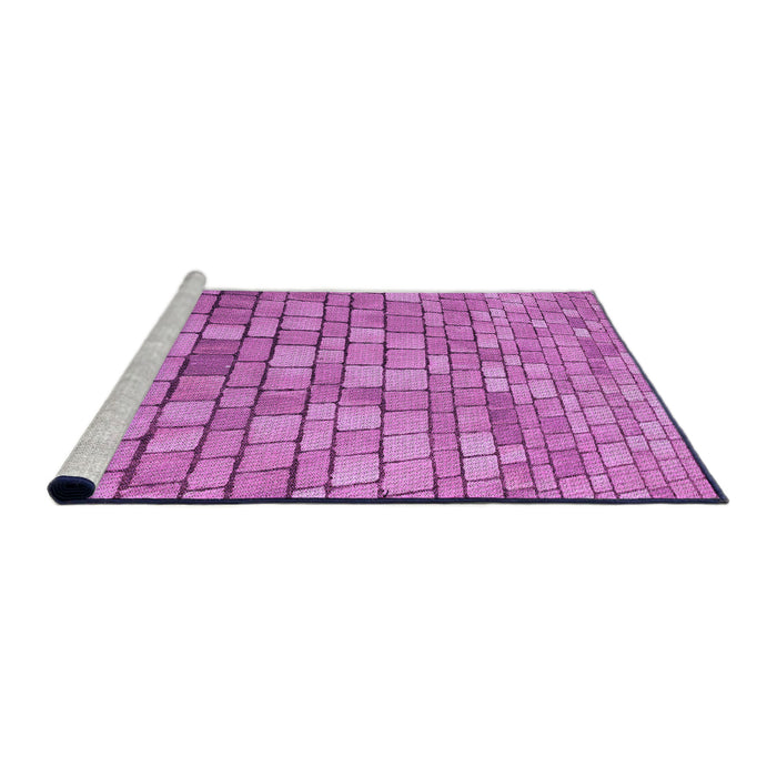 Sideview of Machine Washable Transitional Violet Purple Rug, wshpat2184pur