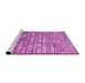 Sideview of Machine Washable Transitional Violet Purple Rug, wshpat2184pur