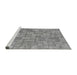 Sideview of Machine Washable Transitional Cloud Gray Rug, wshpat2185gry