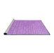 Sideview of Machine Washable Transitional Violet Purple Rug, wshpat2186pur