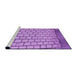 Sideview of Machine Washable Transitional Violet Purple Rug, wshpat2188pur