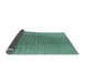 Thickness of Patterned Sea Green Rug, pat2189lblu
