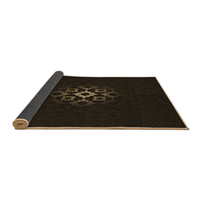 Thickness of Patterned Milk Chocolate Brown Rug, pat219brn