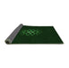 Thickness of Patterned Deep Emerald Green Rug, pat219grn