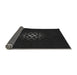 Thickness of Patterned Black Rug, pat219gry