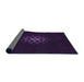 Thickness of Patterned Purple Rug, pat219pur