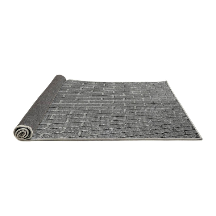 Thickness of Patterned Carbon Gray Rug, pat2190gry