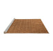 Sideview of Machine Washable Transitional Orange Rug, wshpat2190org