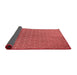 Thickness of Patterned Red Rug, pat2190rd