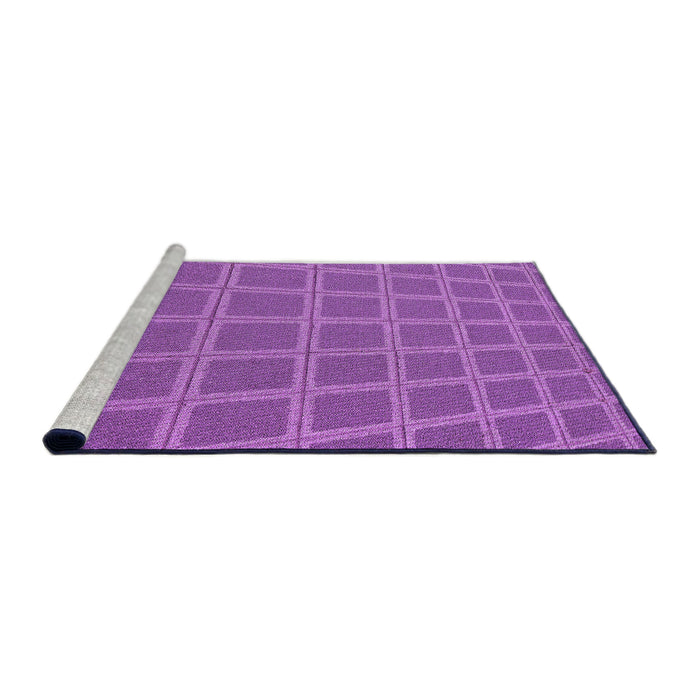 Sideview of Machine Washable Transitional Purple Rug, wshpat2191pur