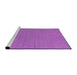 Sideview of Machine Washable Transitional Bright Neon Pink Purple Rug, wshpat2192pur