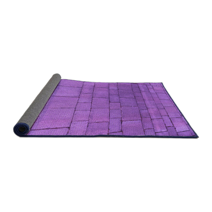 Thickness of Patterned Purple Rug, pat2195pur