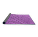 Thickness of Patterned Purple Rug, pat2197pur
