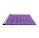 Sideview of Machine Washable Transitional Purple Rug, wshpat2198pur