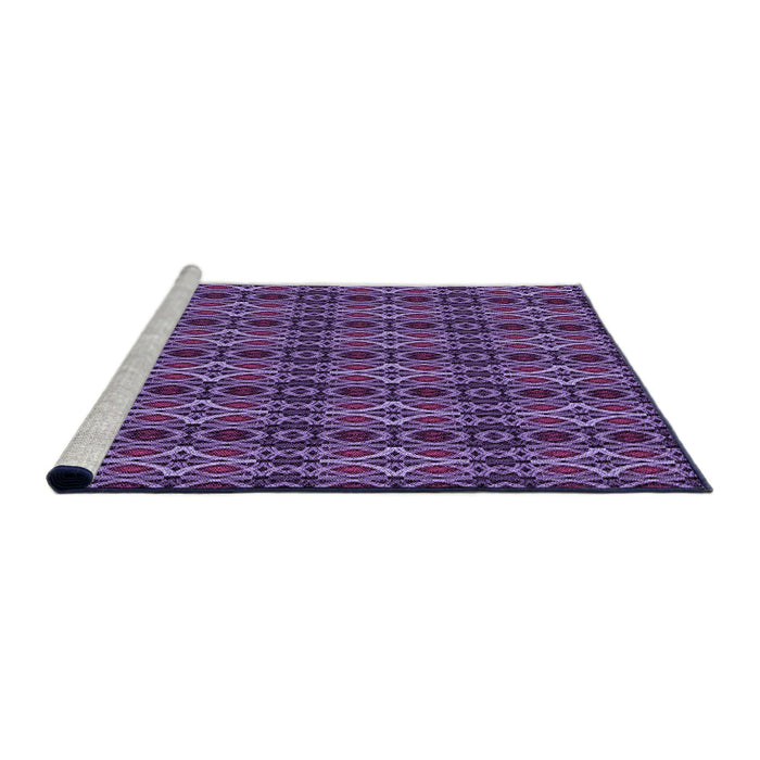 Sideview of Machine Washable Transitional Purple Rug, wshpat220pur