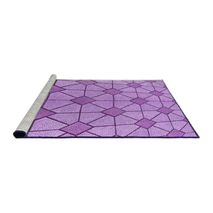 Sideview of Machine Washable Transitional Violet Purple Rug, wshpat2200pur