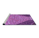 Sideview of Machine Washable Transitional Purple Rug, wshpat2201pur