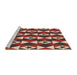 Sideview of Machine Washable Transitional Camel Brown Rug, wshpat2203brn