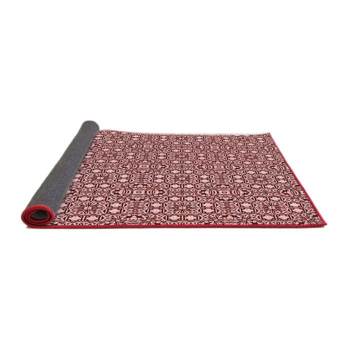 Thickness of Patterned Baby Pink Rug, pat2205rd