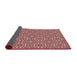 Thickness of Patterned Baby Pink Rug, pat2205rd