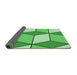 Thickness of Patterned Green Rug, pat2206grn