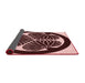 Thickness of Patterned Red Rug, pat2208rd