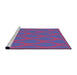 Sideview of Machine Washable Transitional Medium Violet Red Pink Rug, wshpat2209pur