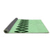 Thickness of Patterned Mint Green Rug, pat2211grn