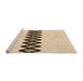 Sideview of Machine Washable Transitional Bronze Brown Rug, wshpat2211org