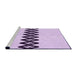 Sideview of Machine Washable Transitional Lilac Purple Rug, wshpat2211pur