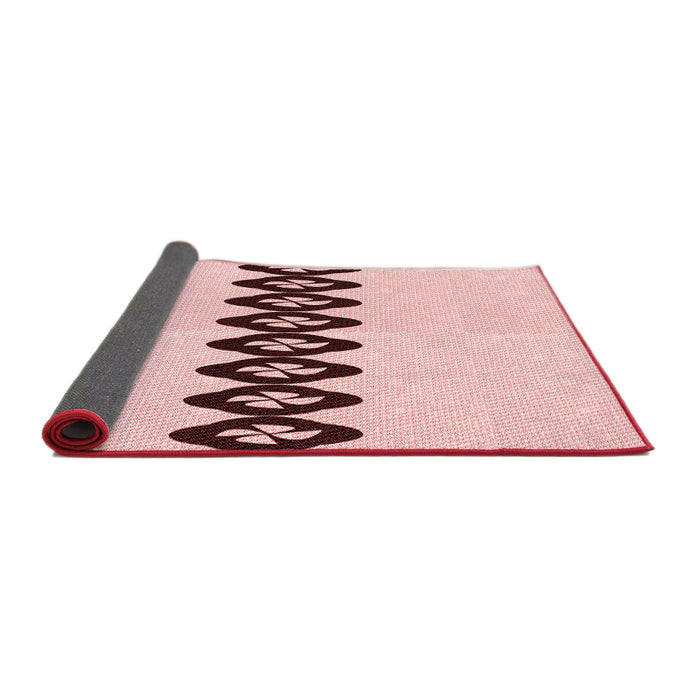 Thickness of Patterned Pink Rug, pat2211rd