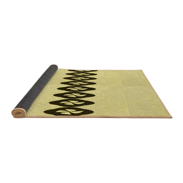 Thickness of Patterned Sun Yellow Rug, pat2211yw