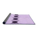 Thickness of Patterned Orchid Purple Rug, pat2212pur