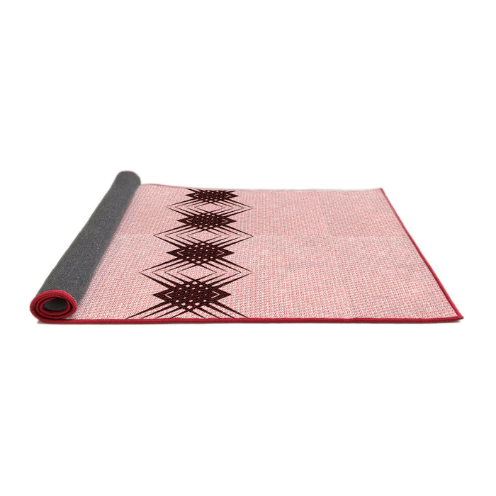 Thickness of Patterned Pink Rug, pat2212rd