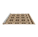 Sideview of Machine Washable Transitional Golden Blonde Gold Rug, wshpat2213org