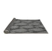 Thickness of Patterned Dark Gray Rug, pat2215gry