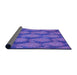 Thickness of Patterned Purple Mimosa Purple Rug, pat2215pur