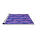 Sideview of Machine Washable Transitional Purple Mimosa Purple Rug, wshpat2215pur