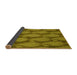 Thickness of Patterned Dark Bronze Brown Rug, pat2215yw