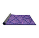 Thickness of Patterned Amethyst Purple Rug, pat2216pur