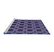 Sideview of Machine Washable Transitional Light Purple Rug, wshpat2217blu