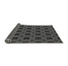 Thickness of Patterned Charcoal Black Rug, pat2217gry